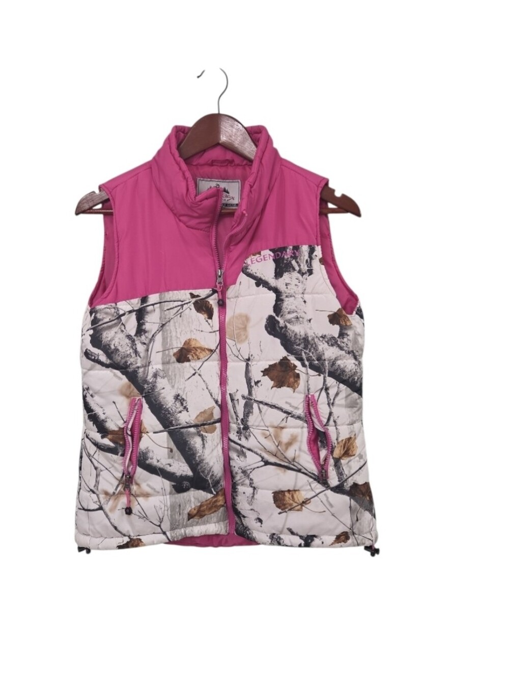 Legendary Whitetails Original Deer Gear Womens Puffer Vest Size Medium Hunting